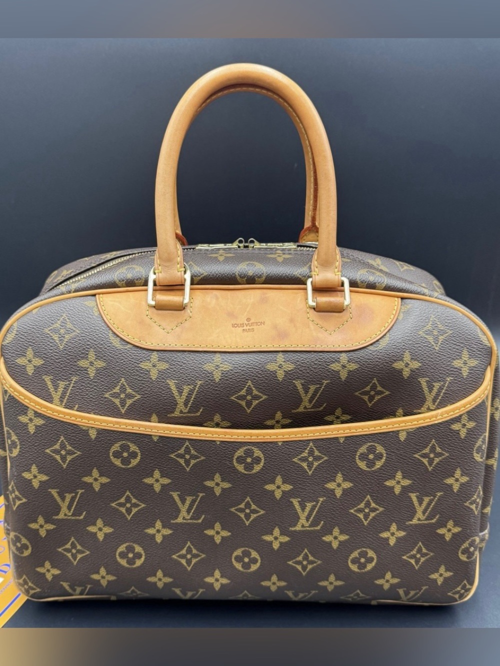 Louis Vuitton Deauville Monogram Canvas Satchel Bag